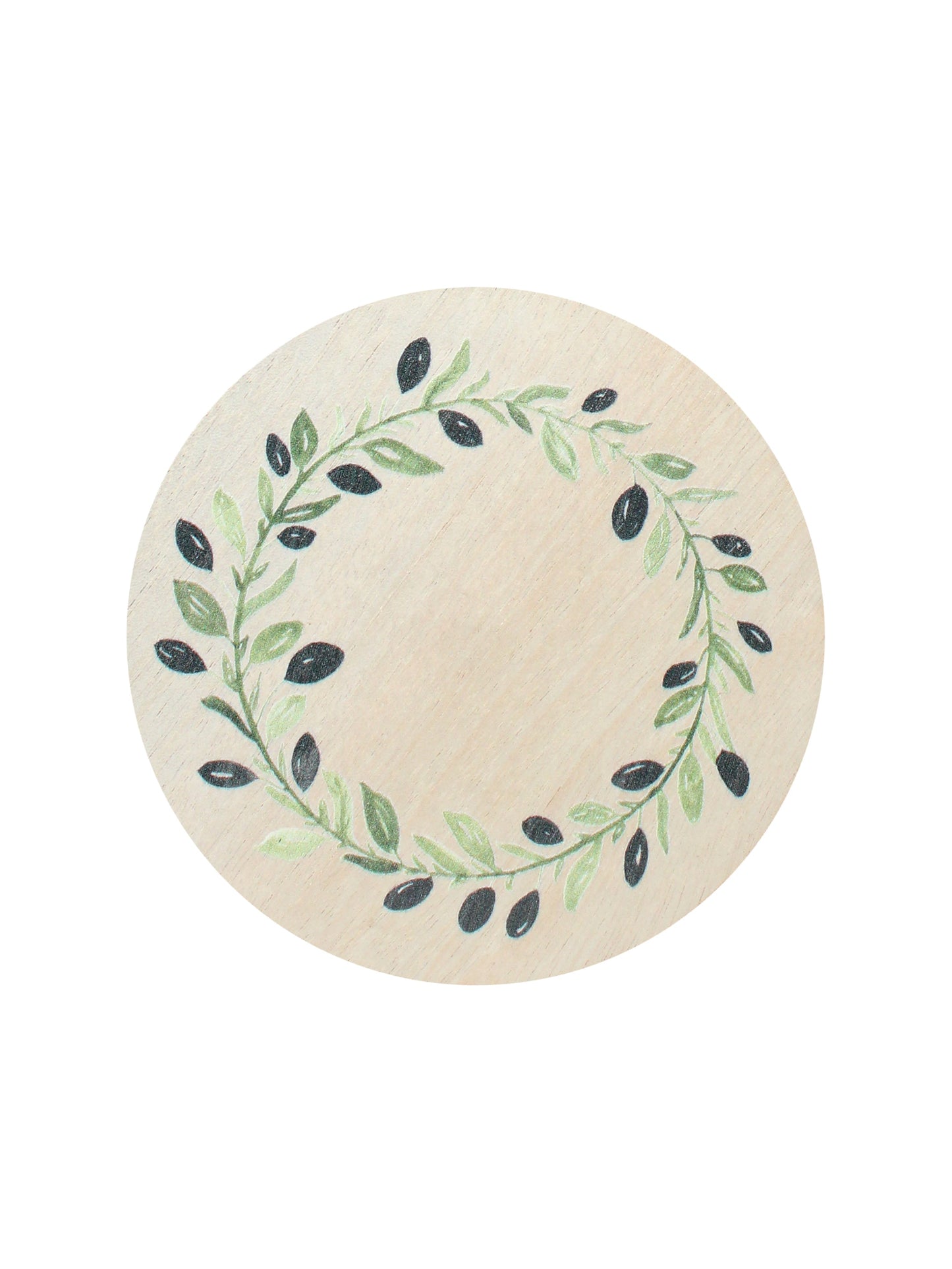 Olive Lemon 12 oz scented candle Black vessel with Olive Wreath lid
