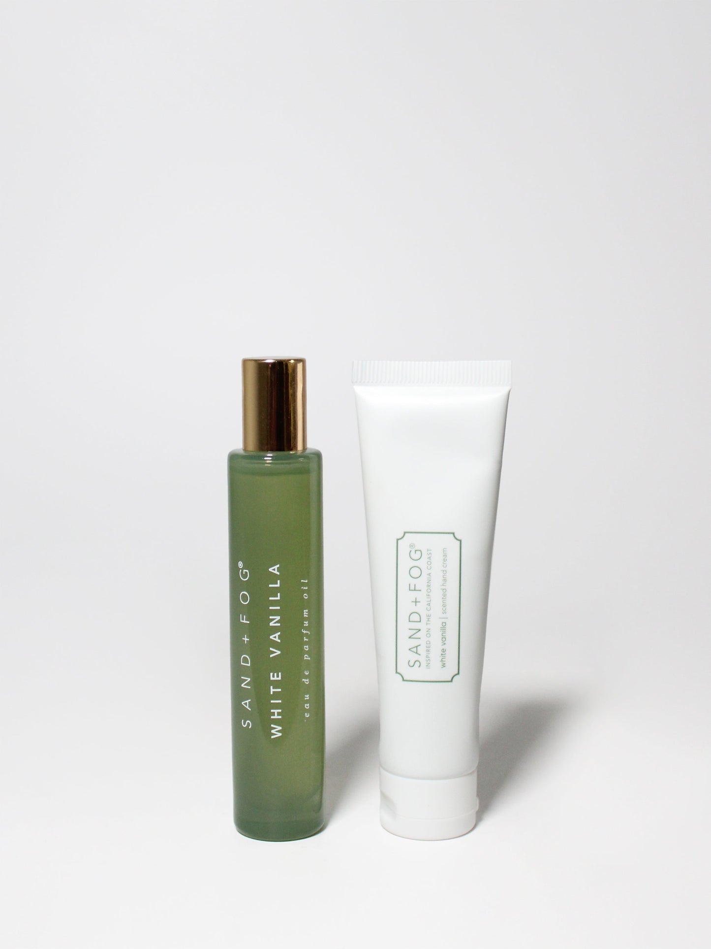 Hand Cream and Perfume Oil Rollerball Set - White Vanilla
