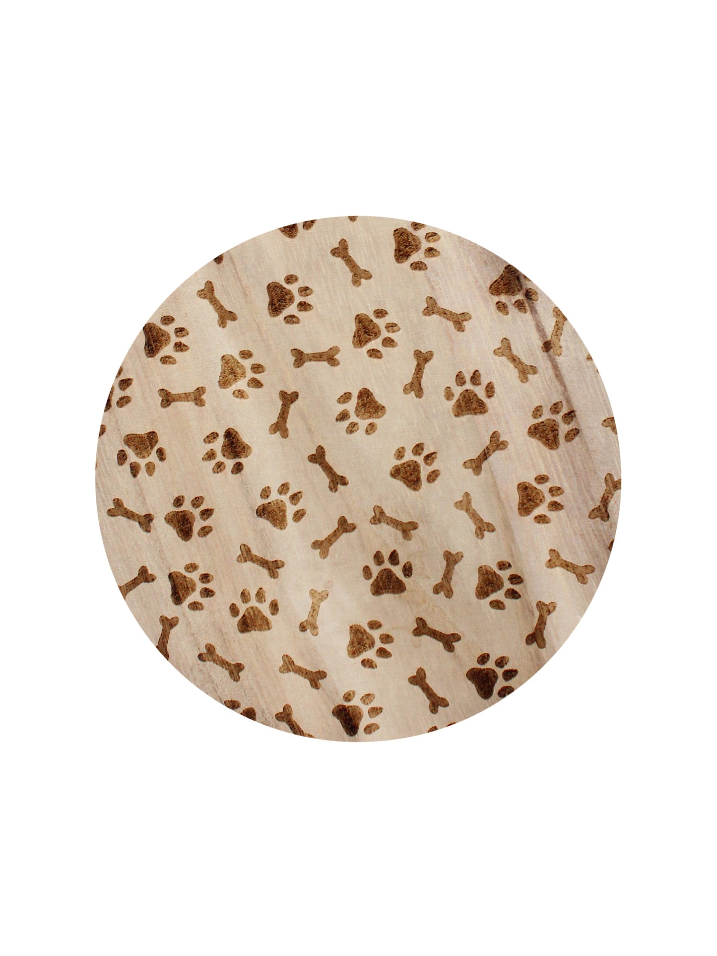 Sand + Paws Ocean & Sea Salt 12 oz scented candle Seaglass vessel with Carved Paws and Bones lid
