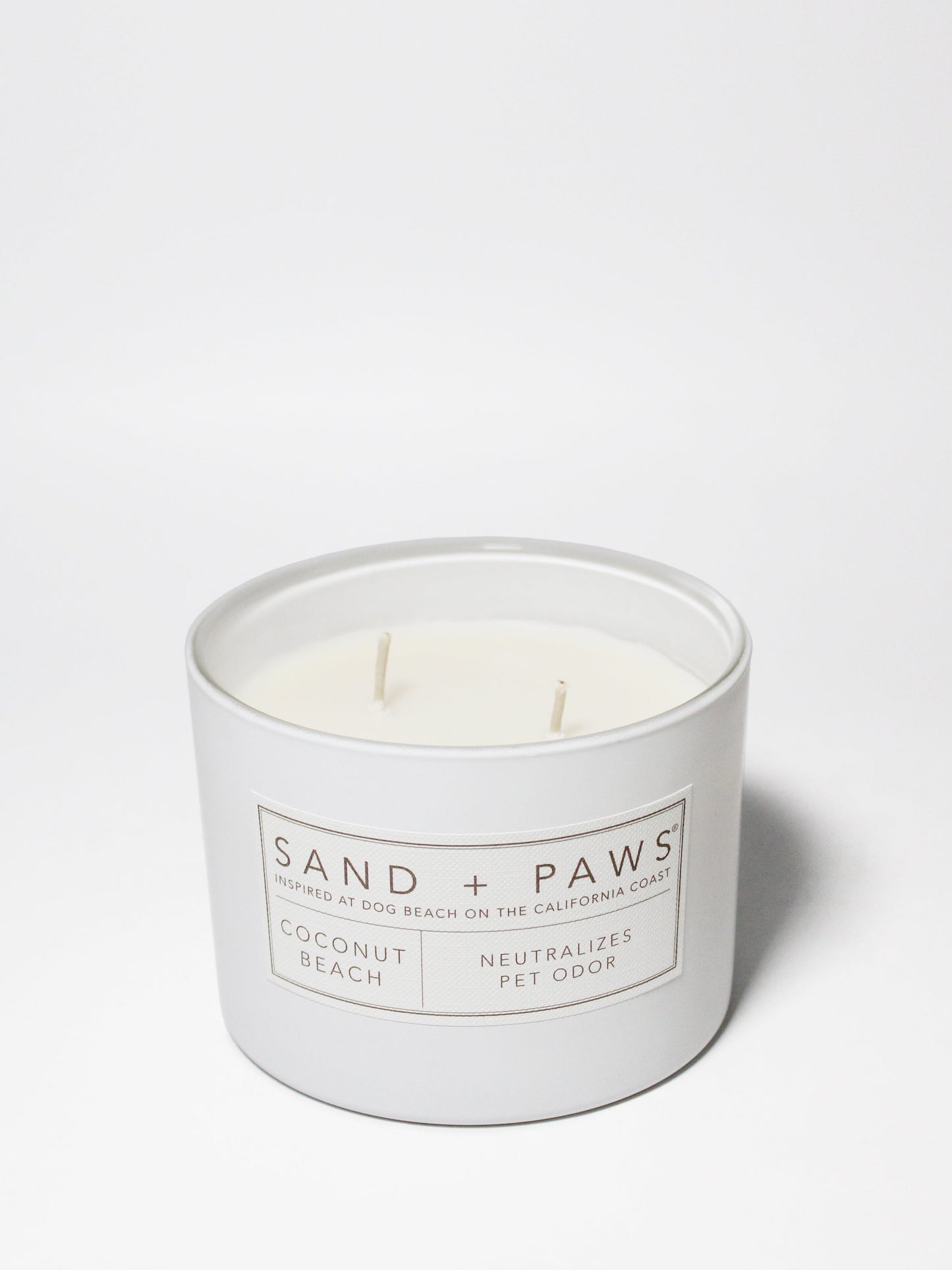 Sand + Paws Coconut Beach 12 oz scented candle