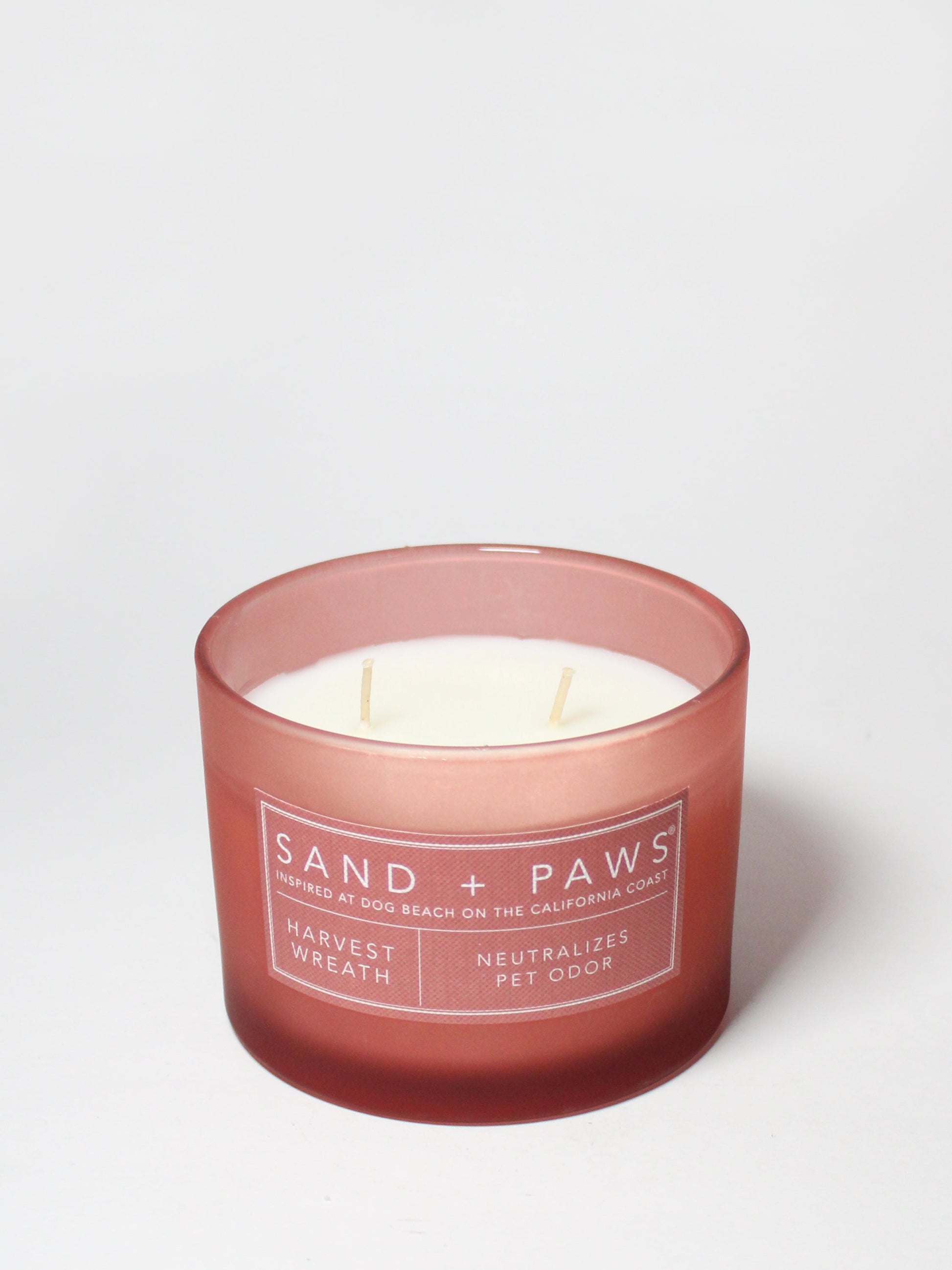 Sand + Paws Harvest Wreath 12 oz scented candle