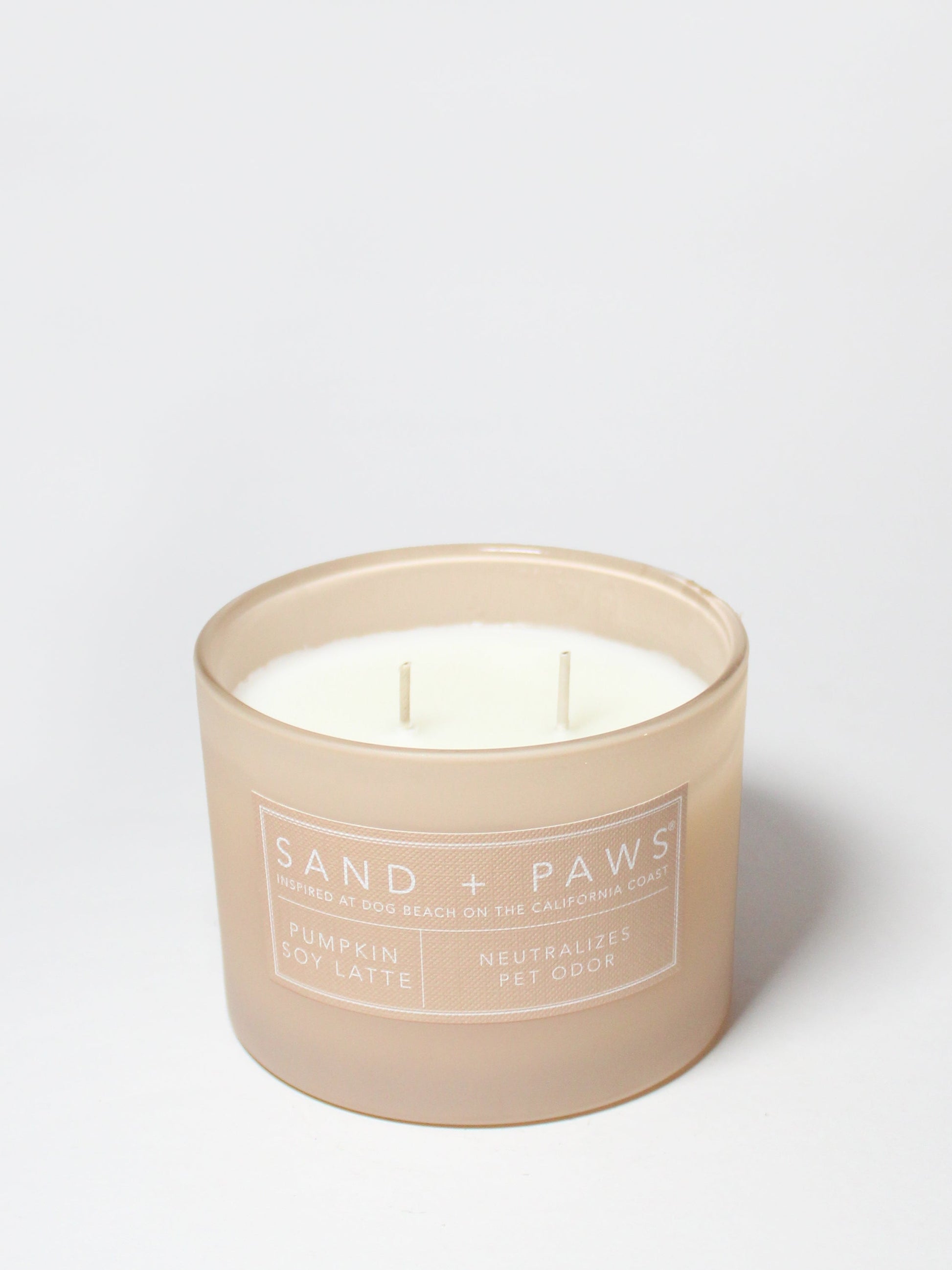 Sand + Paws Pumpkin Soy Latte 12 oz scented candle