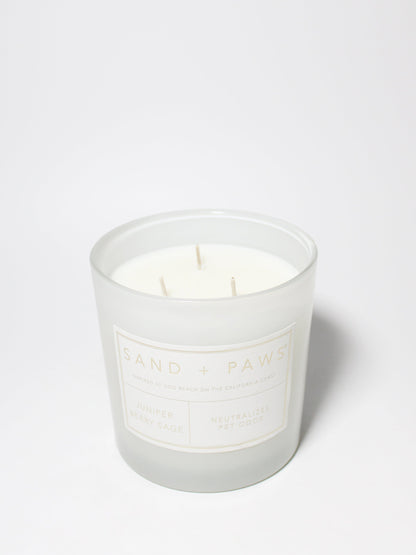 Sand + Paws Juniper Berry Sage 21 oz scented candle