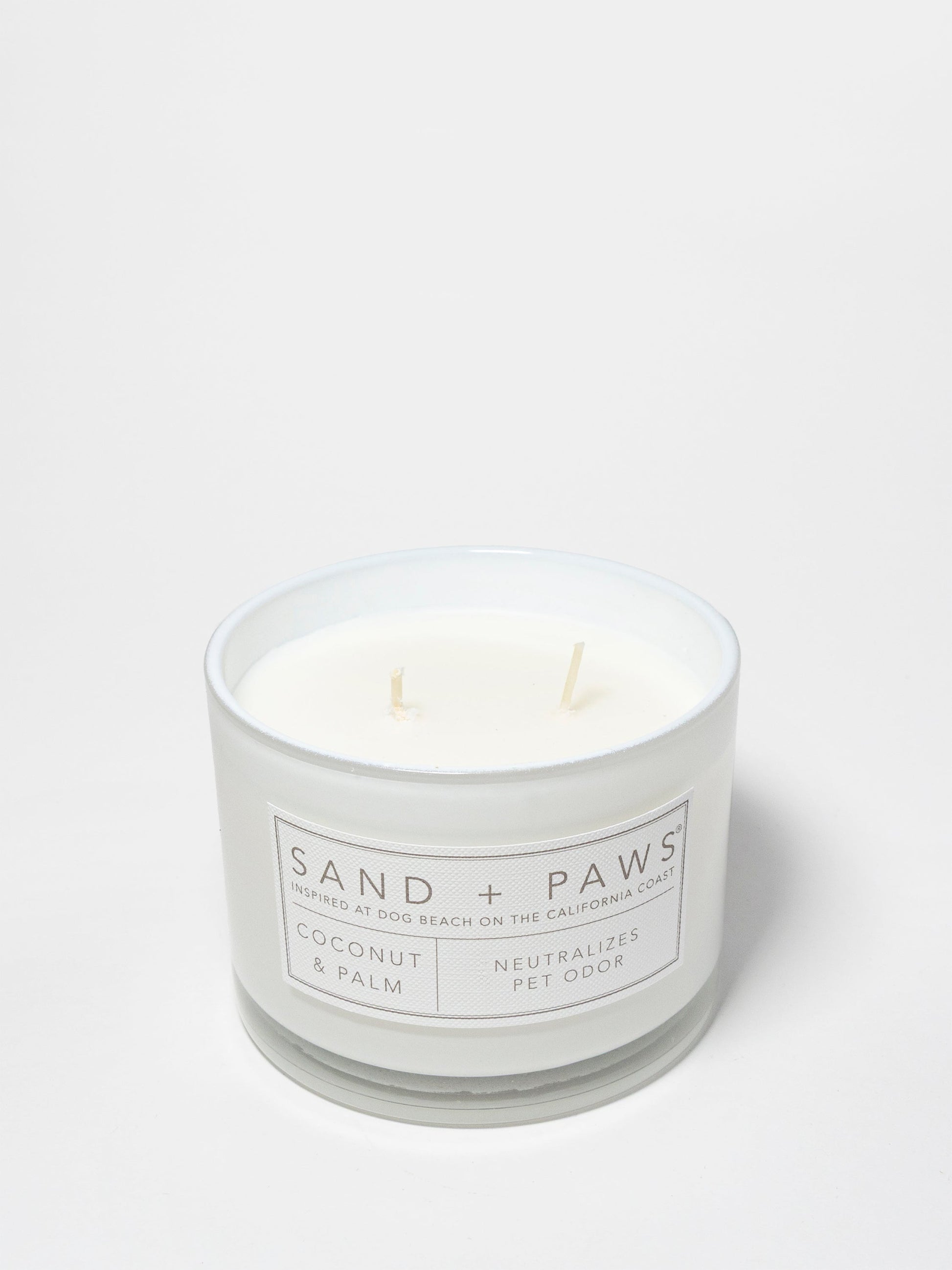 Sand + Paws Coconut & Palm 12 oz scented candle