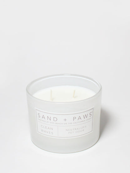 Sand + Paws Clean Waves 12 oz scented candle